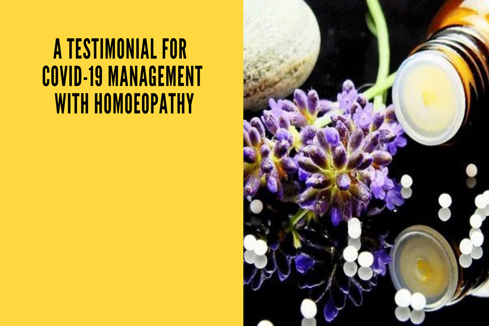 A Testimonial for Corona Management with Homoeopathy